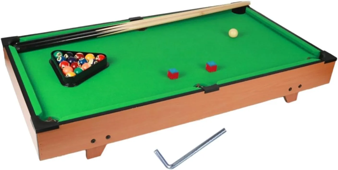 Kids Pool Table Set with Balls Tabletop Pool Table for Kids Family Children