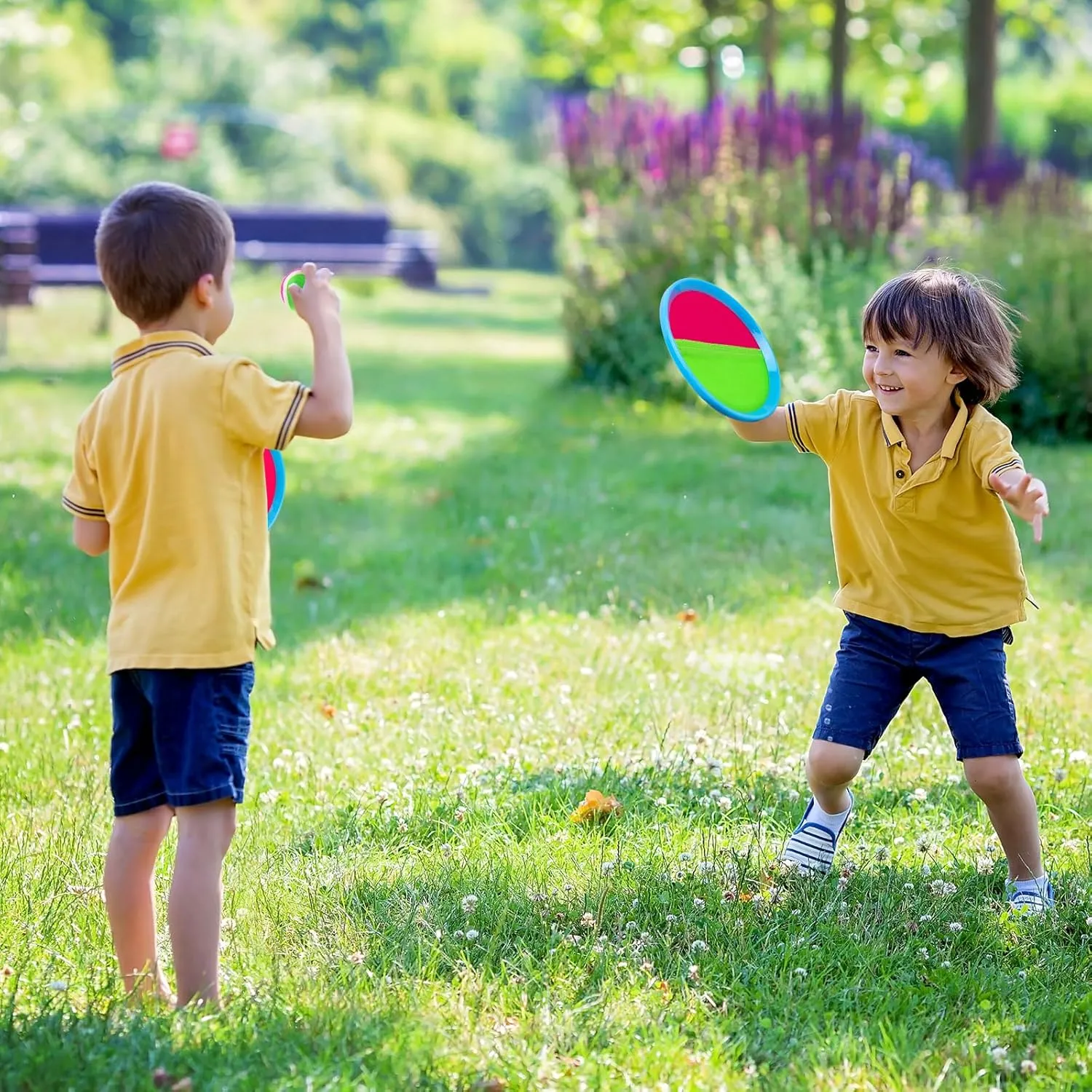 Kids Toys Toss and Catch Game Set Beach Pool Outdoor Toys for Kids Ages 4-8, Outside Yard Games for 3 4 5 6 7 8 Year Old Boys Girls Birthday Gift Adults Family