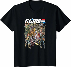 Kids G.I. Joe A Real American Hero Vintage Character Mashup T-Shirt