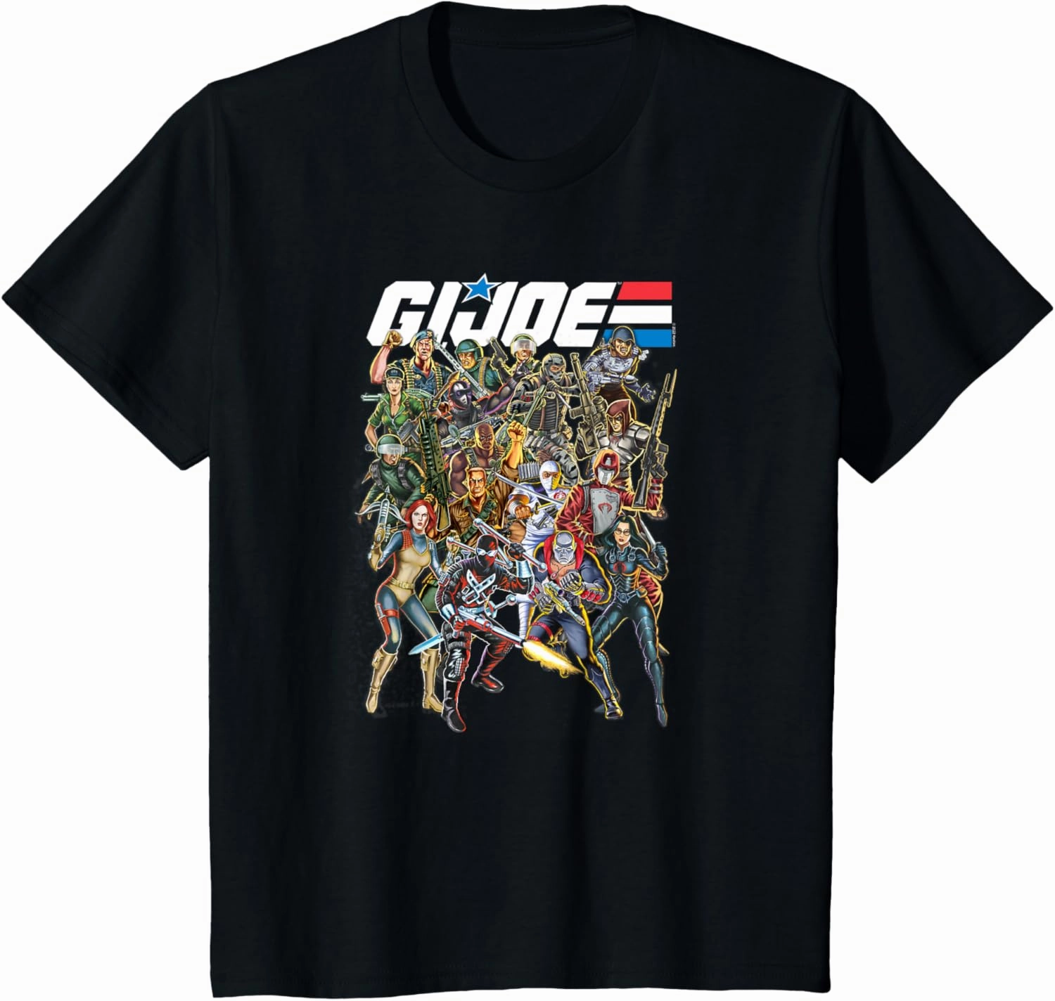 Kids G.I. Joe A Real American Hero Vintage Character Mashup T-Shirt