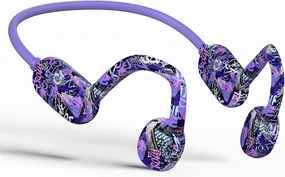 Kids Headphones, Bluetooth 5.2 Air Conduction Open Ear Headphones, 85dB Volume Limiting, Stereo Sound with Mic, IPX5 Waterproof, 20H Playtime, Perfect for School and Outdoor-Deep Blue