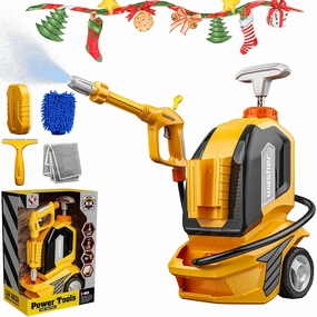 Kids Power Washer, 2025 New Kids Power Washer Toy, Toddler Power Washer, Kids Clean Car Wash Toy with Scraper Sponge Towel, Kid Cleaning Toy Set for Ages 3  (1 Set)