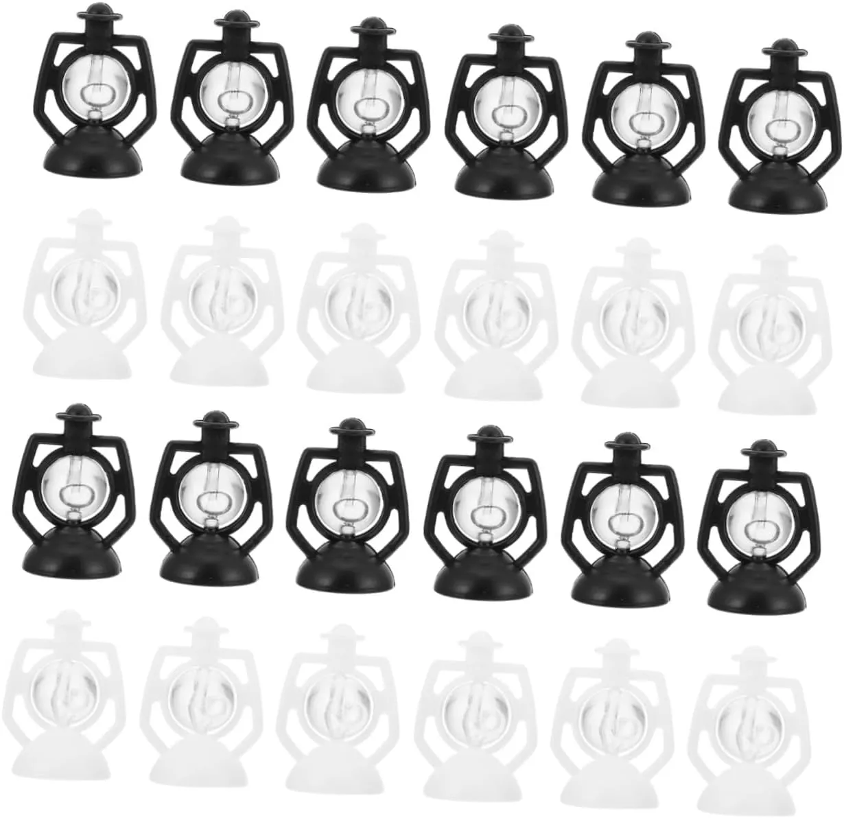 Kisangel 5sets Dollhouse Lantern Kerosene Lights for Miniature Scene Vintage Style Great for Boys and Girls Imaginative Play 12pcs*5