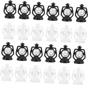 Kisangel 5sets Dollhouse Lantern Kerosene Lights for Miniature Scene Vintage Style Great for Boys and Girls Imaginative Play 12pcs*5