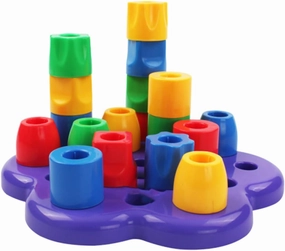 Kisangel 1pc Geometry Learning Toy Shape Recognizing Stacking Blocks for Early Learning Interactive Educational Prop for Toddlers