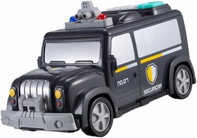 Kisangel 1set Automatic Cash Truck Piggy Bank Fun Money Saving Box for Boys and Girls Interactive Educational Toy Password and Cash Rolling Function