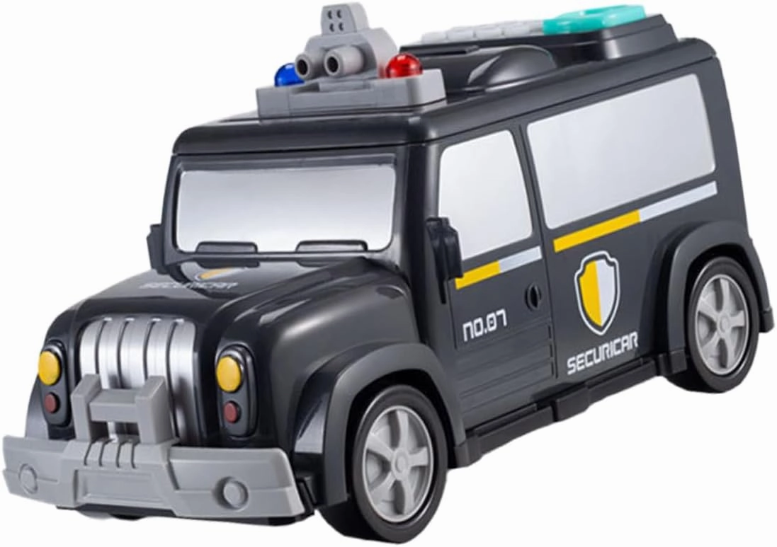 Kisangel 1set Automatic Cash Truck Piggy Bank Fun Money Saving Box for Boys and Girls Interactive Educational Toy Password and Cash Rolling Function