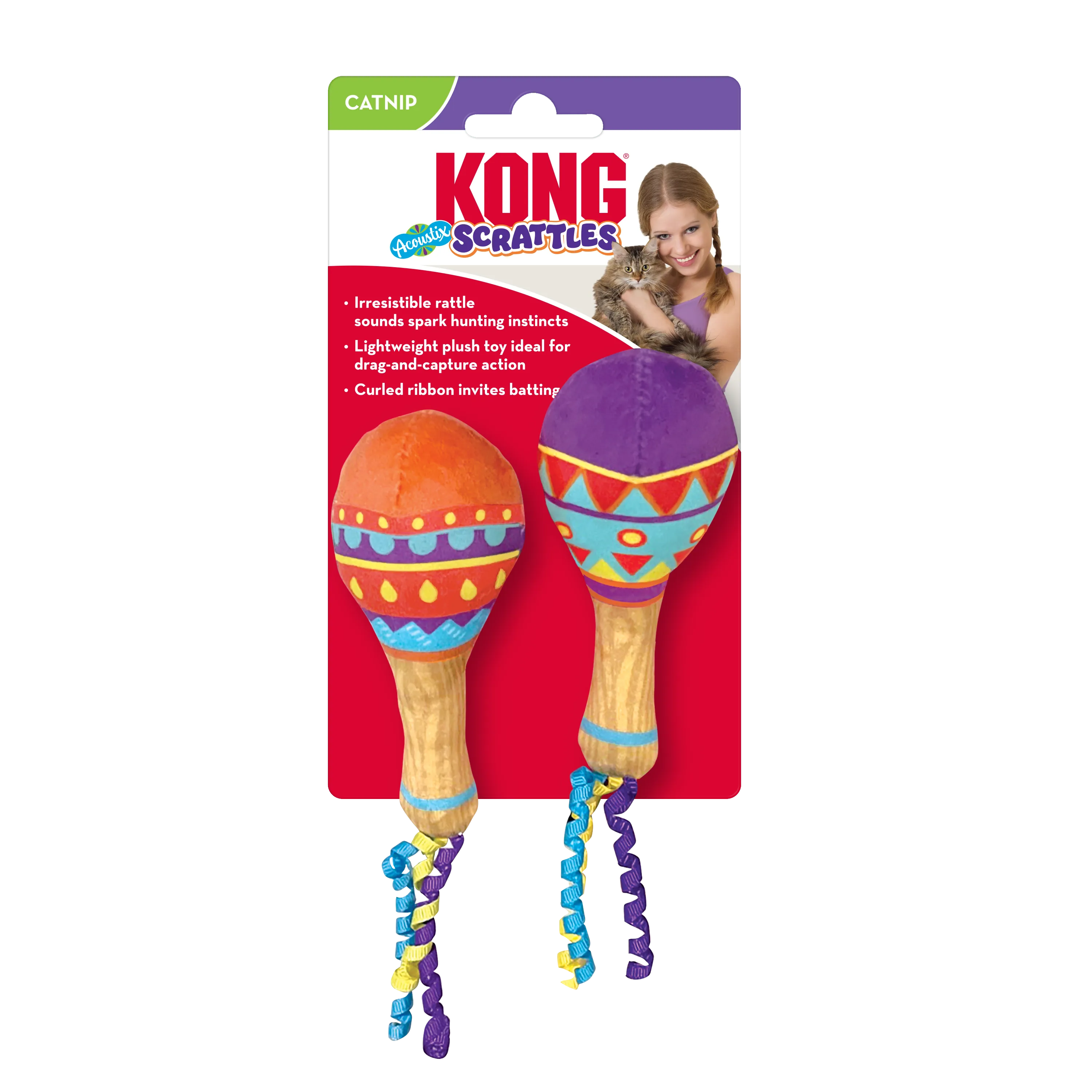 Kong Cat Scrattles Acoustix (2pk)