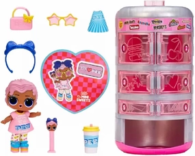 L.O.L. Surprise! Loves Mini Sweets Surprise-O-Matic Dolls with 9 Surprises, Candy Theme, Accessories, Collectible Doll, Vending Machine Packaging, Holiday Toy, Great Gift for Kids