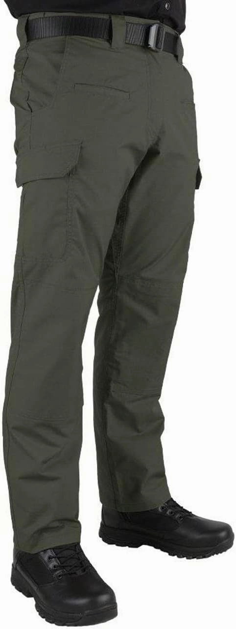 LA Police Gear Men's Battle Rattle Stretch Cargo Pants, Durable Ripstop Tactical Pants for Men, Stretch Waistband EDC Pants