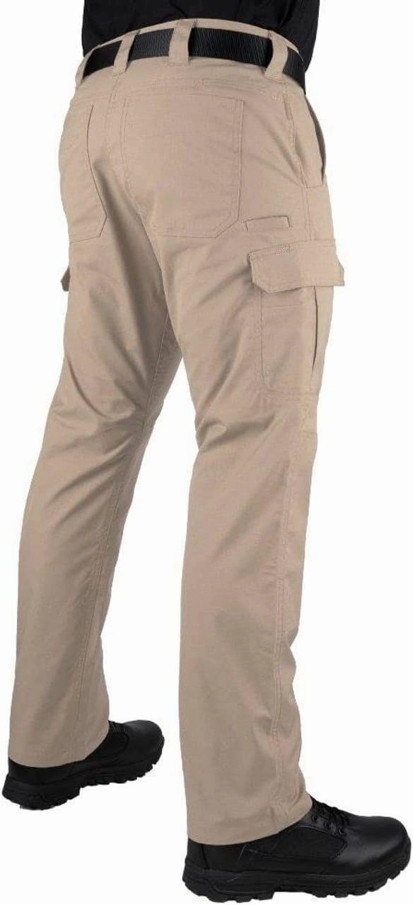 LA Police Gear Men's Battle Rattle Stretch Cargo Pants, Durable Ripstop Tactical Pants for Men, Stretch Waistband EDC Pants