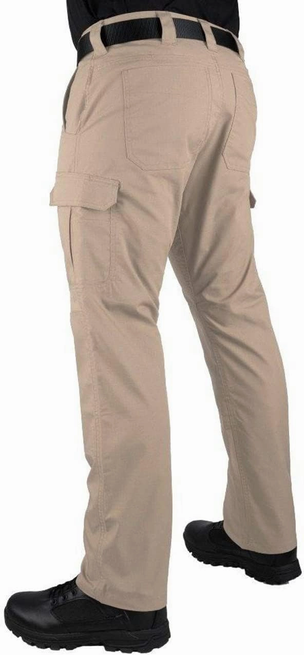 LA Police Gear Men's Battle Rattle Stretch Cargo Pants, Durable Ripstop Tactical Pants for Men, Stretch Waistband EDC Pants