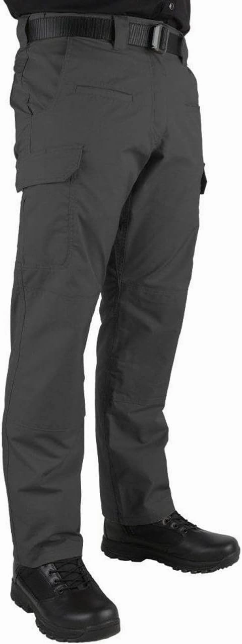 LA Police Gear Men's Battle Rattle Stretch Cargo Pants, Durable Ripstop Tactical Pants for Men, Stretch Waistband EDC Pants