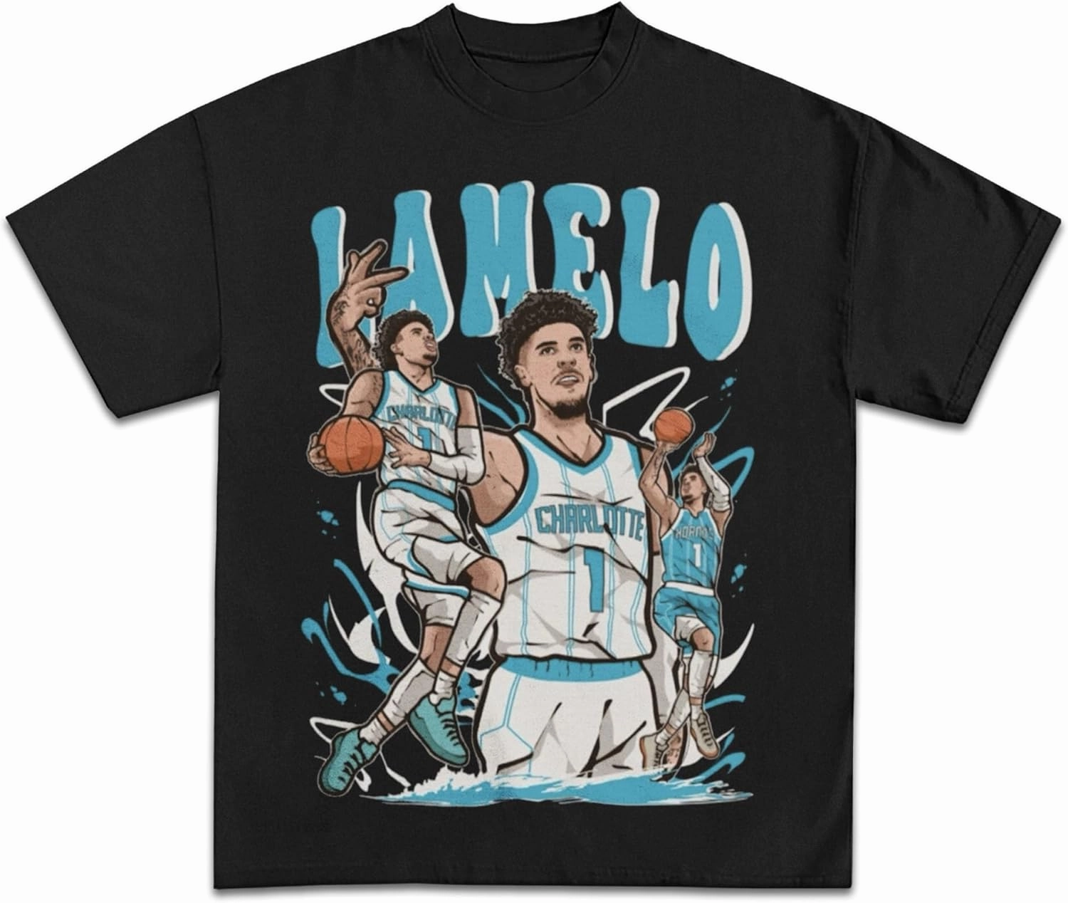 LaMelo Ball Custom Graphic T-Shirt Collection | Premium Quality Heavyweight Basketball Shirt for Adults & Kids