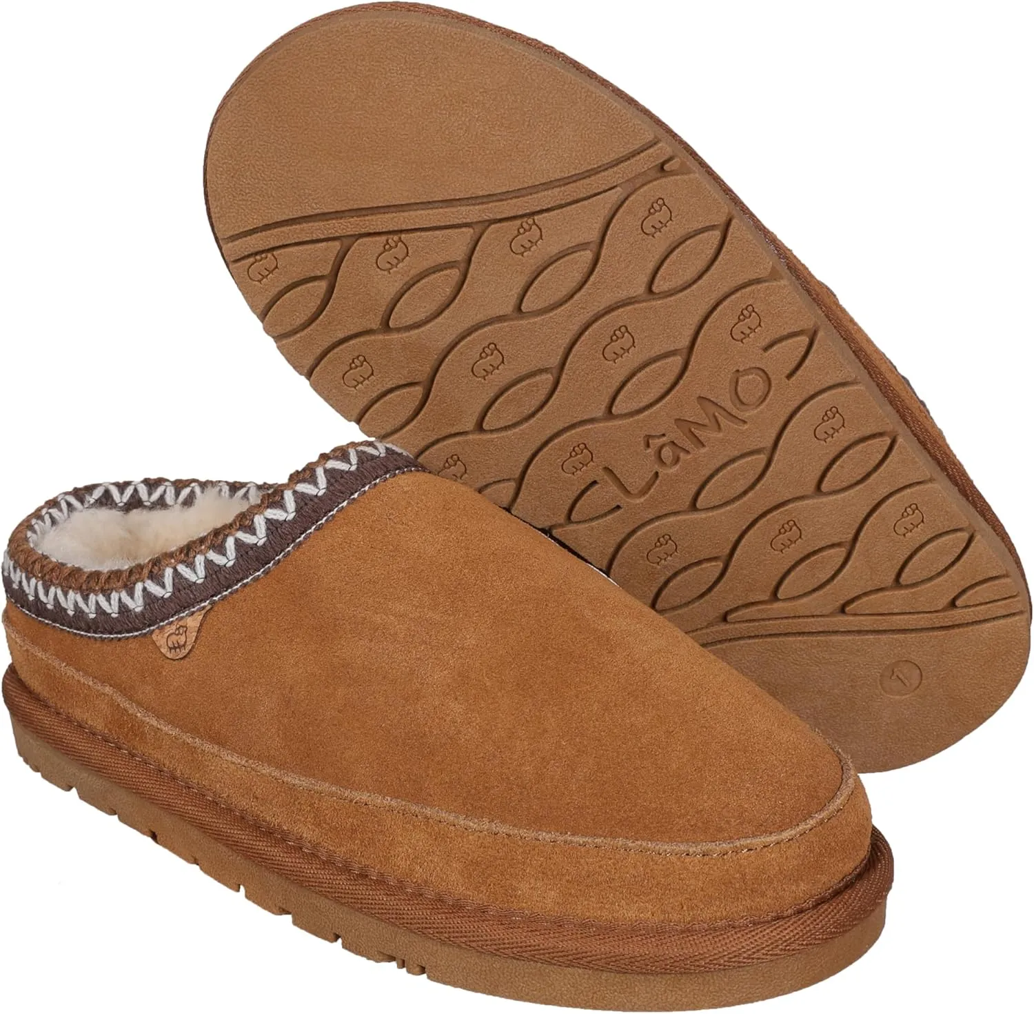 Lamo Kids Jules Youth Kids Clogs - Features Premium Suede with Faux Fur Lining and Memory Foam Footbed - Durable TPR Outsole Clogs for Kids