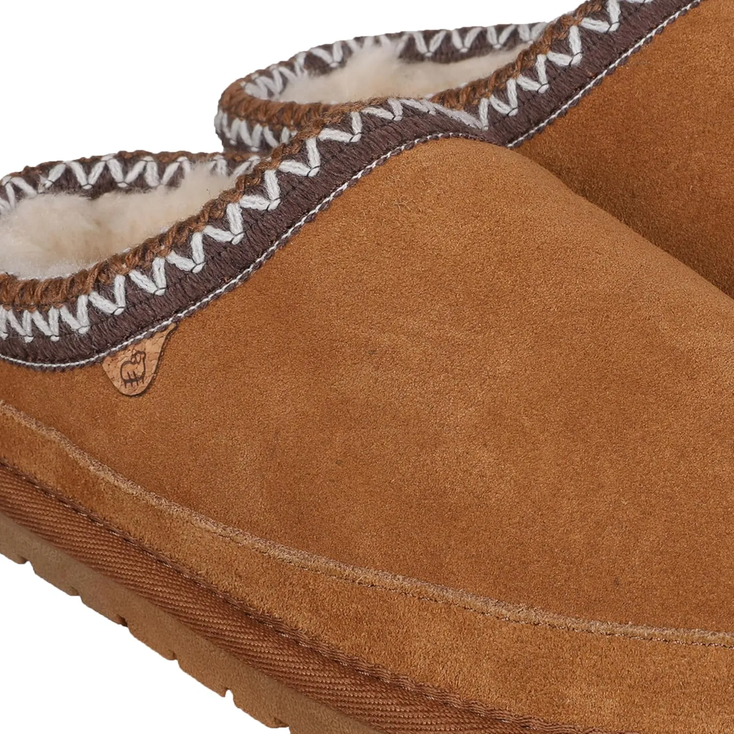 Lamo Kids Jules Youth Kids Clogs - Features Premium Suede with Faux Fur Lining and Memory Foam Footbed - Durable TPR Outsole Clogs for Kids