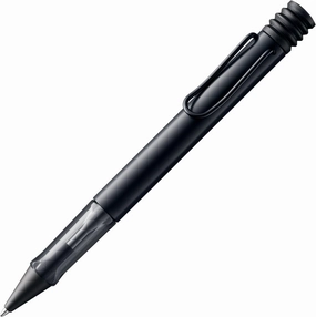 Lamy AL-star black - Ballpoint Pen with transparent, ergonomic grip & line width M - lightweight aluminium body - including large capacity refill M 16 in black