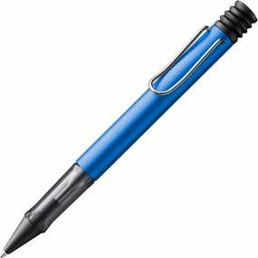 Lamy AL-star oceanblue - Ballpoint Pen with transparent, ergonomic grip & line width M - lightweight aluminium body - including large capacity refill M 16 in black