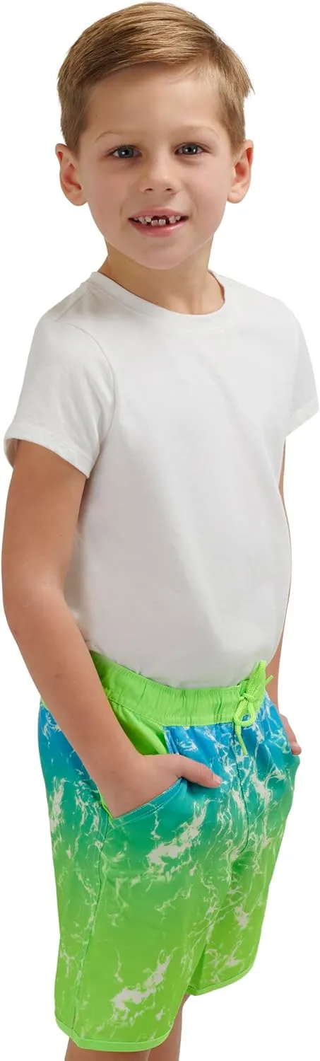Lands' End Boys' Swimwear UPF 50 Comfort Liner Swim Trunks