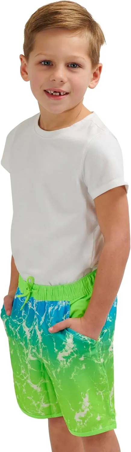 Lands' End Boys' Swimwear UPF 50 Comfort Liner Swim Trunks