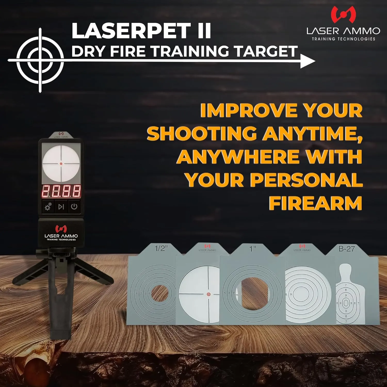 LaserPET II   SureStrike 9mm Invisible Training Laser (Class I, 3.5mW) to Start Training with Your own Equipment Today
