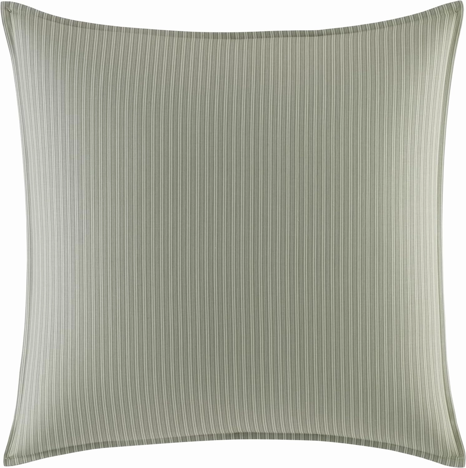 Laura Ashley Home - Queen Duvet Cover Set, Reversible Cotton Bedding, Includes Matching Shams with Bonus Euro Shams & Throw Pillows (Natalie Green, Queen)