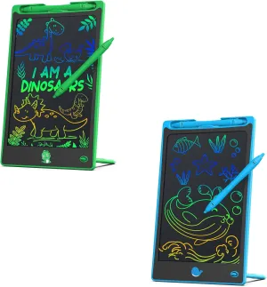 LCD Writing Tablet for Kids 2 Pack, Hockvill Toys 8.8 inch Colorful Doodle Drawing Tablet Pad, Toys for 3 4 5 6 7 8 Year Old Girls Boys Kids