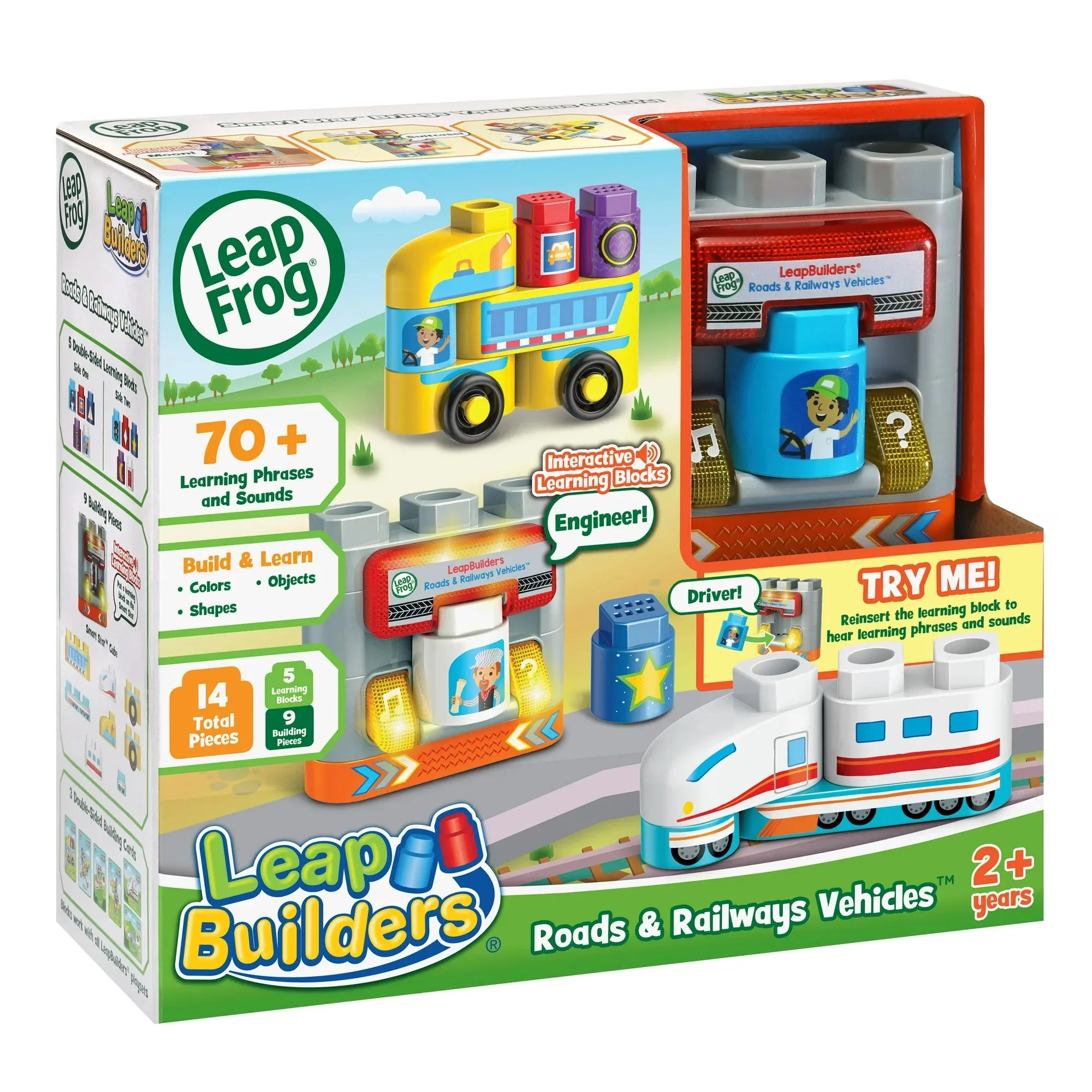 LeapFrog LeapBuilders Roads and Railways Vehicles With Smart Star