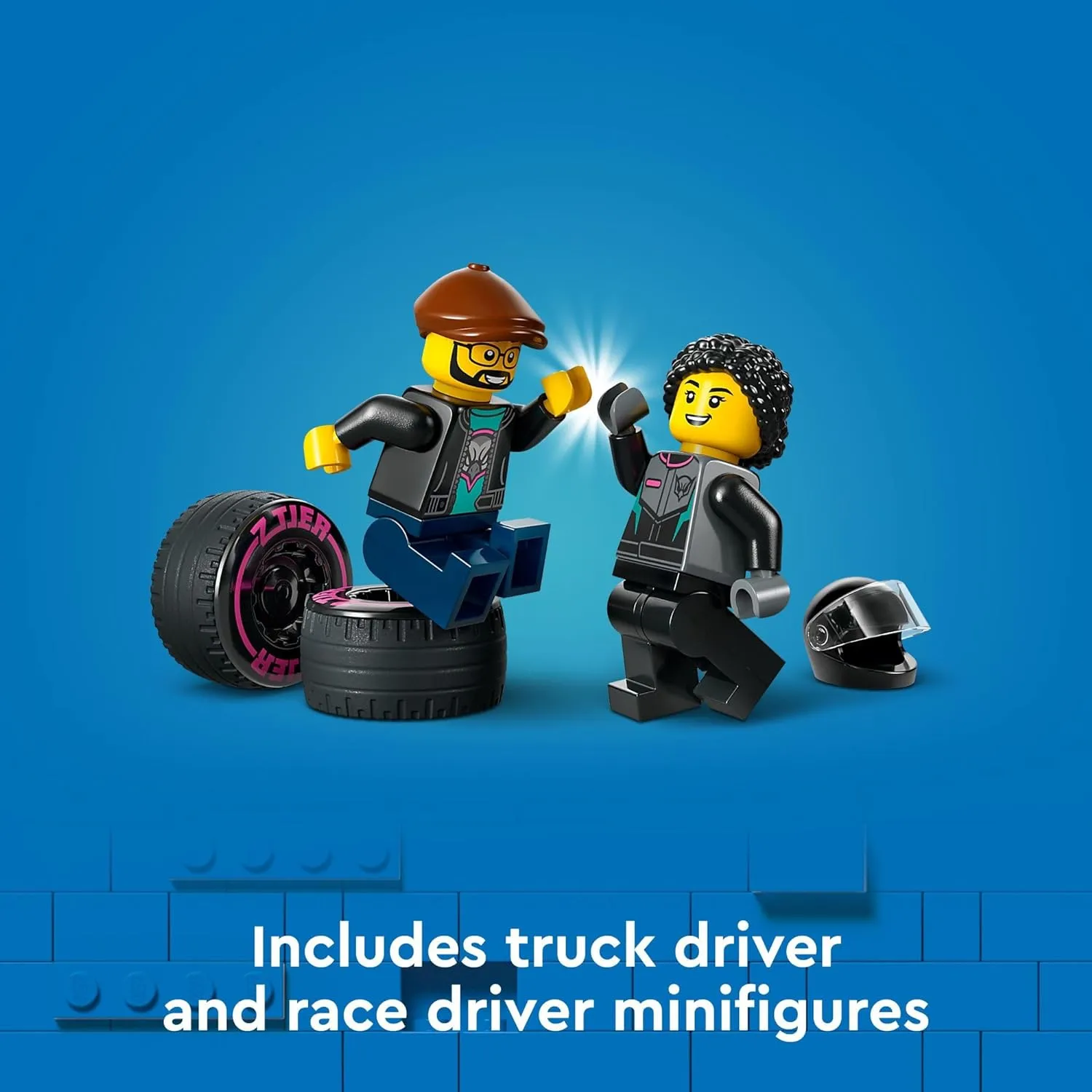 Lego Race Car and Car Carrier Truck (60406)
