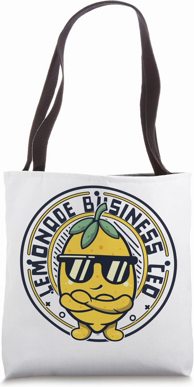 Lemonade Business CEO Business Cardboard Lemonade Stand Tote Bag