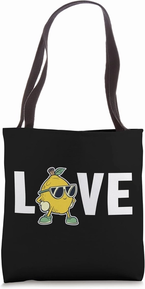 Lemonade Love Cardboard Lemon Juice Business Lemonade Stand Tote Bag