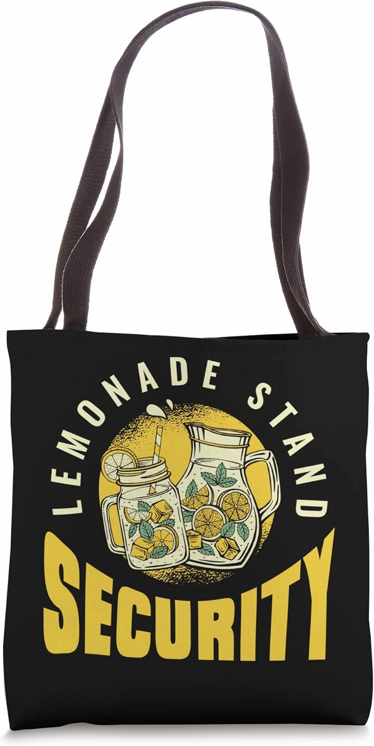 Lemonade Stand Security Business Cardboard Lemonade Stand Tote Bag