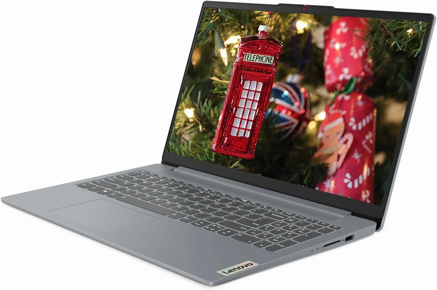 Lenovo IdeaPad Slim 3i Laptop, 15.6" FHD Display, Intel Core i3-N305 8-Core Processor, 8GB LPDDR5 RAM, 256GB SSD, Intel UHD Graphics, Wi-Fi 6, Bluetooth 5, Windows 11 S, Arctic Grey, EAT 64GB SD Card