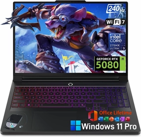 Lenovo Legion Pro-7i Gen10 Gaming Laptop - NVIDIA RTX 5080(16GB GDDR7), Intel 24-Core Ultra 9 275HX, 16" WQXGA 240Hz OLED, WiFi7, Bluetooth 5.4, Windows 11 Pro, Office Pro Lifetime, 64GB DDR5, 4TB SSD