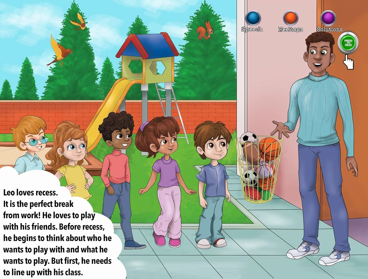 Leo Plays Nicely Sound Book for Kids with Autism | Montessori Autism Sensory Books | Builds Social Skills, Emotional Learning & Communication | Neurodivergent Children's Sound Books