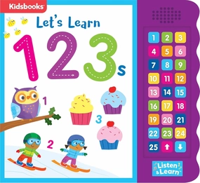 Let's Learn 123s - Interactive Counting Sound Book for Toddlers | 27 Fun Buttons, Tracing & Number Recognition | Engaging Early Learning Board Book (Listen & Learn) Board book – Sound Book, June 2, 2020