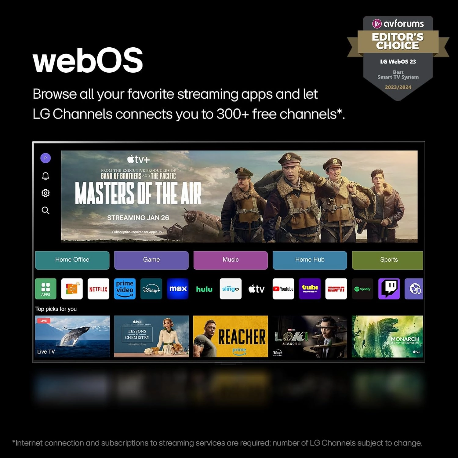 LG 65-Inch Class OLED B4 Series Smart TV 4K Processor Flat Screen with Magic Remote AI-Powered with Alexa Built-in (OLED65B4PUA, 2024)