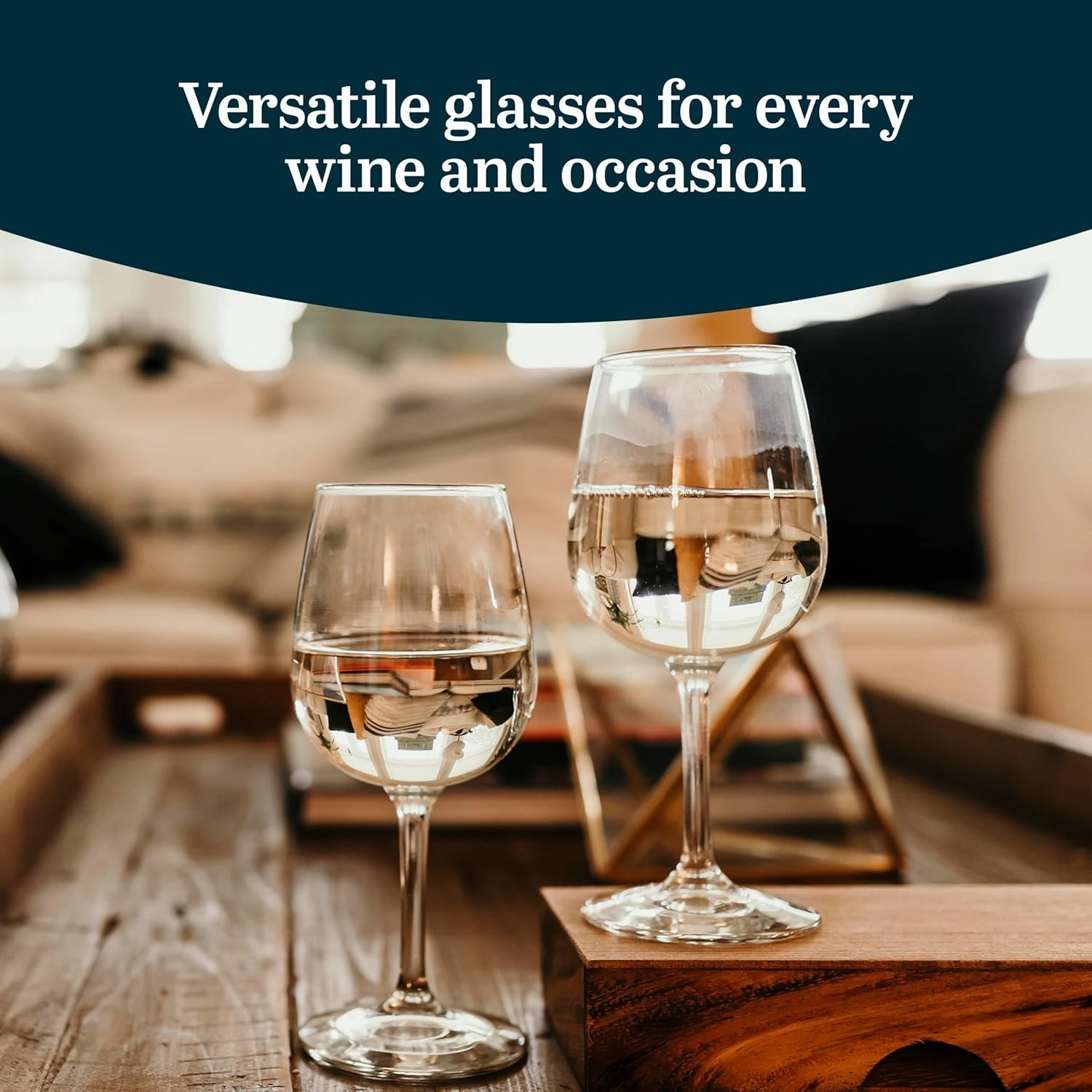 Libbey All Purpose Wine Glasses, Classic, Stemmed Red and White Wine Glasses Set of 12, 12.75 Oz Party Wine Glasses for Weddings, Birthdays & More