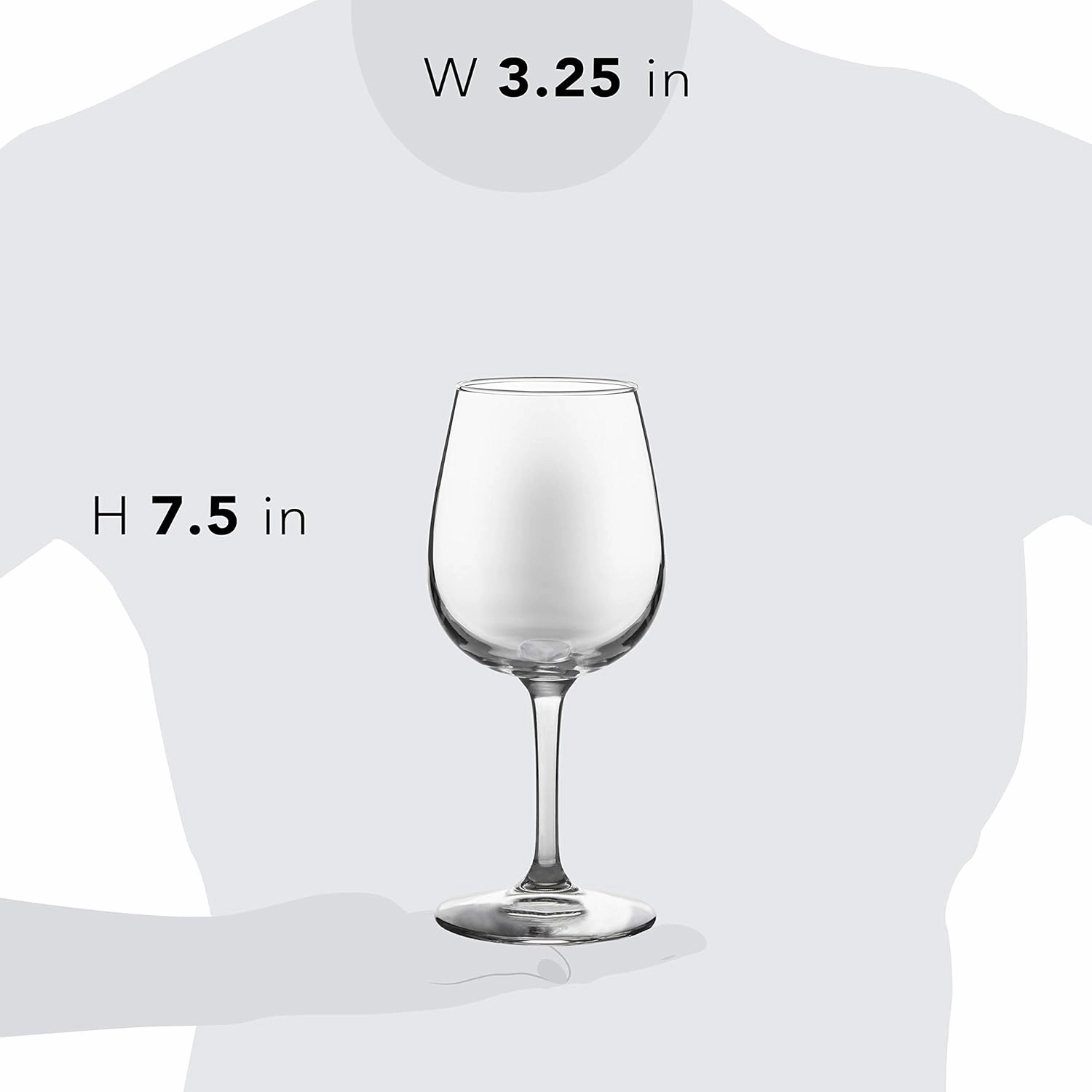 Libbey All Purpose Wine Glasses, Classic, Stemmed Red and White Wine Glasses Set of 12, 12.75 Oz Party Wine Glasses for Weddings, Birthdays & More