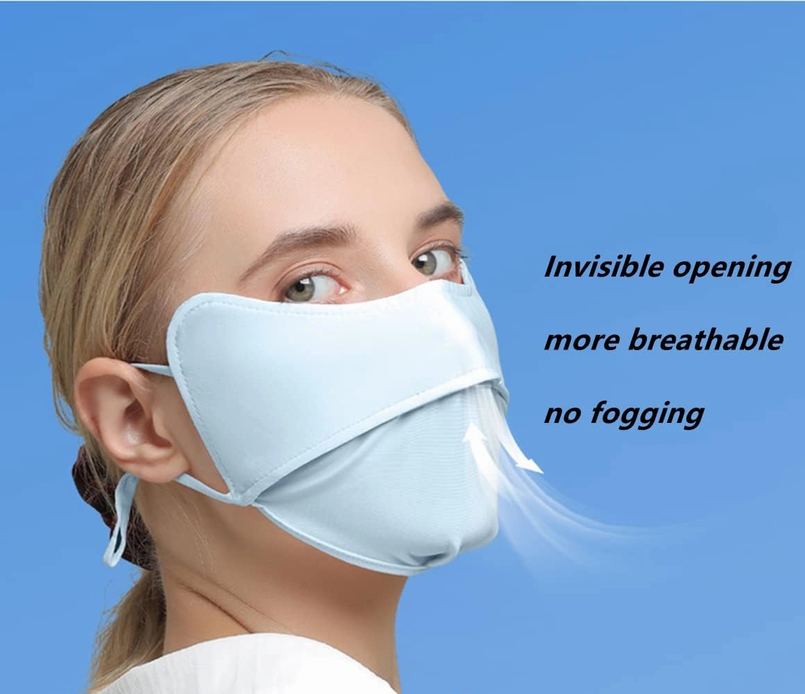 Ligart UV Face Mask Washable Reusable Exercise Breathable Sun Protection Golf Sports Face Mask for Women