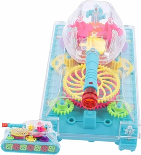 Light Up Educational Gear Tank with Colorful Gears and Music for Interactive Fun for Boys for Developing Creativity and Imagination