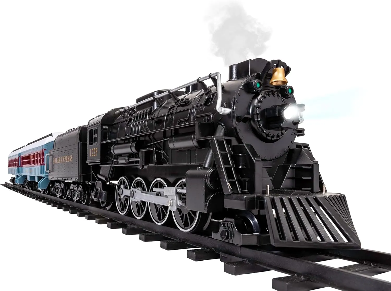 Lionel Battery-Operated The Polar Express Toy Train Set with Bluetooth, Locomotive, Train Cars, & Track with Authentic Train Sounds, Lights, & Water Vapor Smoke Effects for Kids 4 