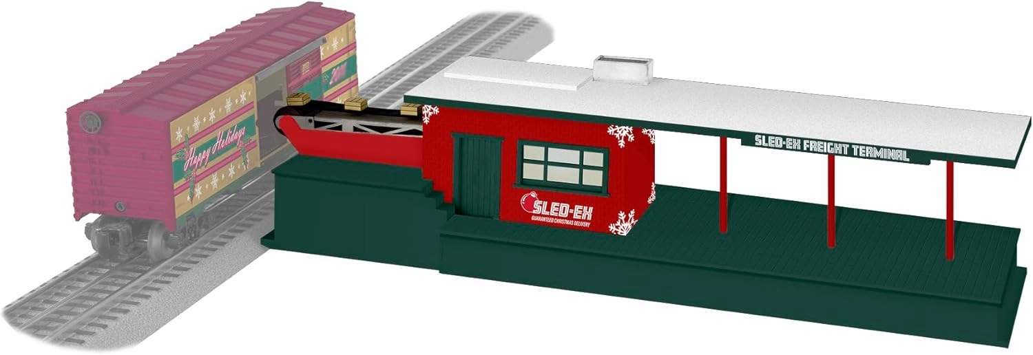 Lionel Sled-Ex Plug Expand Play Christmas Freight Station