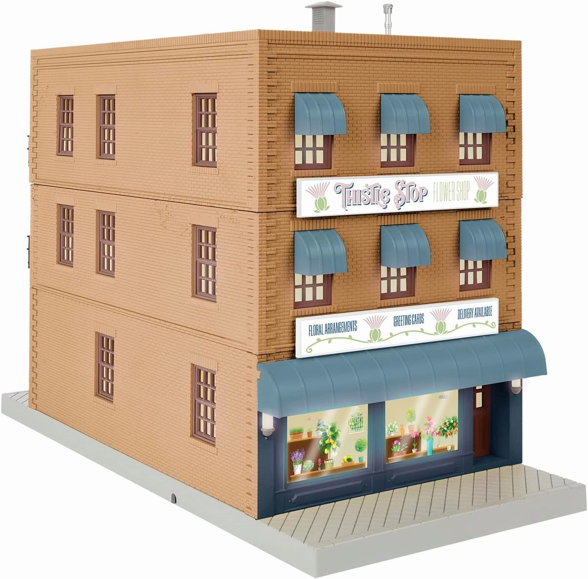 Lionel Thistle Stop Plug-Expand-Play Flower Shop O Gauge Model Train Accessory