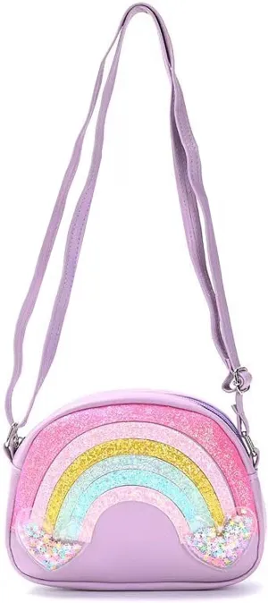 Little Girls Purse for Kids, Cute Toddler Purse, Rainbow Crossbody Bag Gift