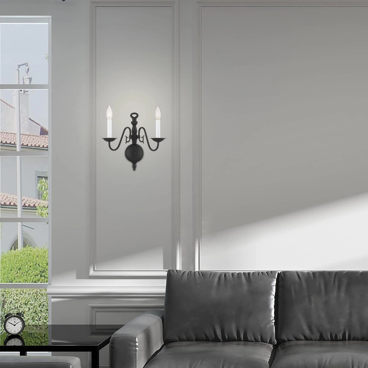 Livex Lighting 5002-07 Williamsburg 2-Light Wall Sconce, Bronze