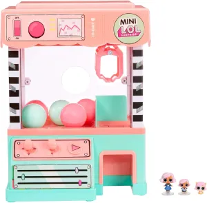 L.O.L. Surprise! Minis Claw Machine Playset with 5 Surprises with Lights & Exclusive LOL Mini Family, Holiday Toy Great Gift for Kids Girls Boys Ages 4 5 6  Years Old & Collectors