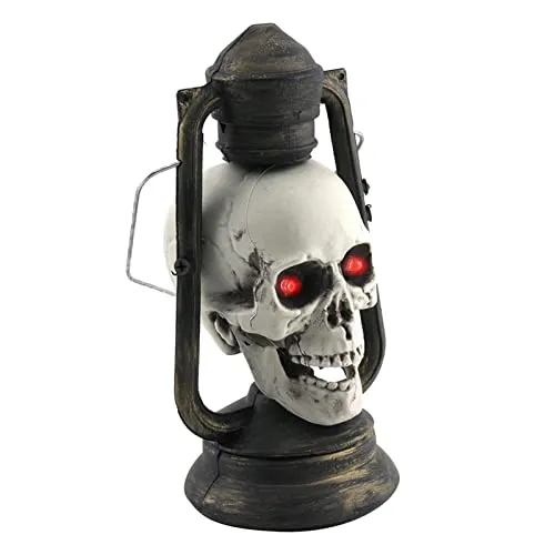 LOSA Scary Hanging Halloween Skull Lantern Light Toy Festival Supply Photo Props