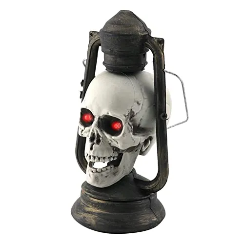 LOSA Scary Hanging Halloween Skull Lantern Light Toy Festival Supply Photo Props