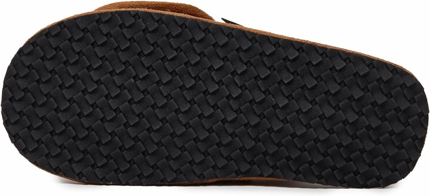 Lucky Brand Boys Slippers - Fuzzy Non Slip Memory Foam House Slippers for Kids - Plush Soft Rubber Sole Bedroom Shoes